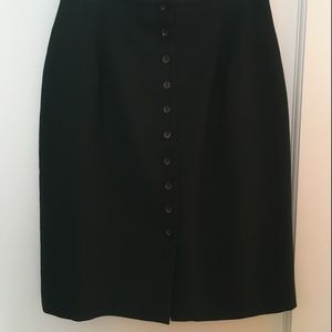 Vintage Marks & Spencer Green Lined Skirt Button
